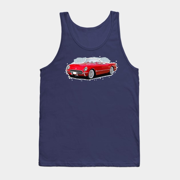 Retro American Classic 1953 Corvette Tank Top by Joe_Deluxe